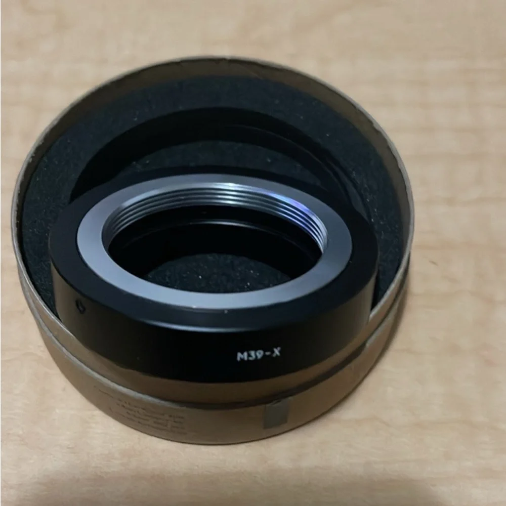 M39 is Lens Mount to Fujifilm X Camera Mount